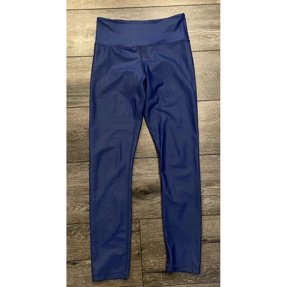 Zyia Active Leggings Blue Metalic Size 4